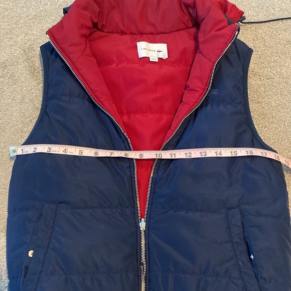 Lacoste Reversible Puffer Vest with Hood - Picture 10 of 11